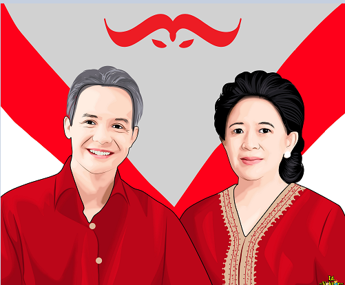 Ganjar Pranowo dan Puan Maharani