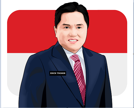 Survei:Erick Thohir Jadi Cawapres Terkuat Pemilu 2024