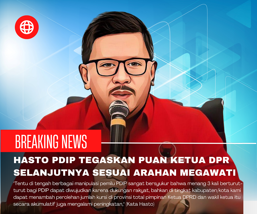 Hasto PDIP Tegaskan Puan Ketua DPR Selanjutnya Sesuai Arahan Megawati