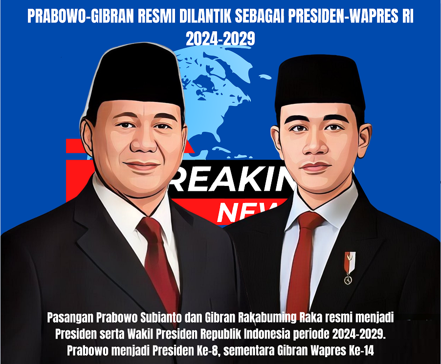 Prabowo-Gibran Resmi Dilantik sebagai Presiden-Wapres RI 2024-2029